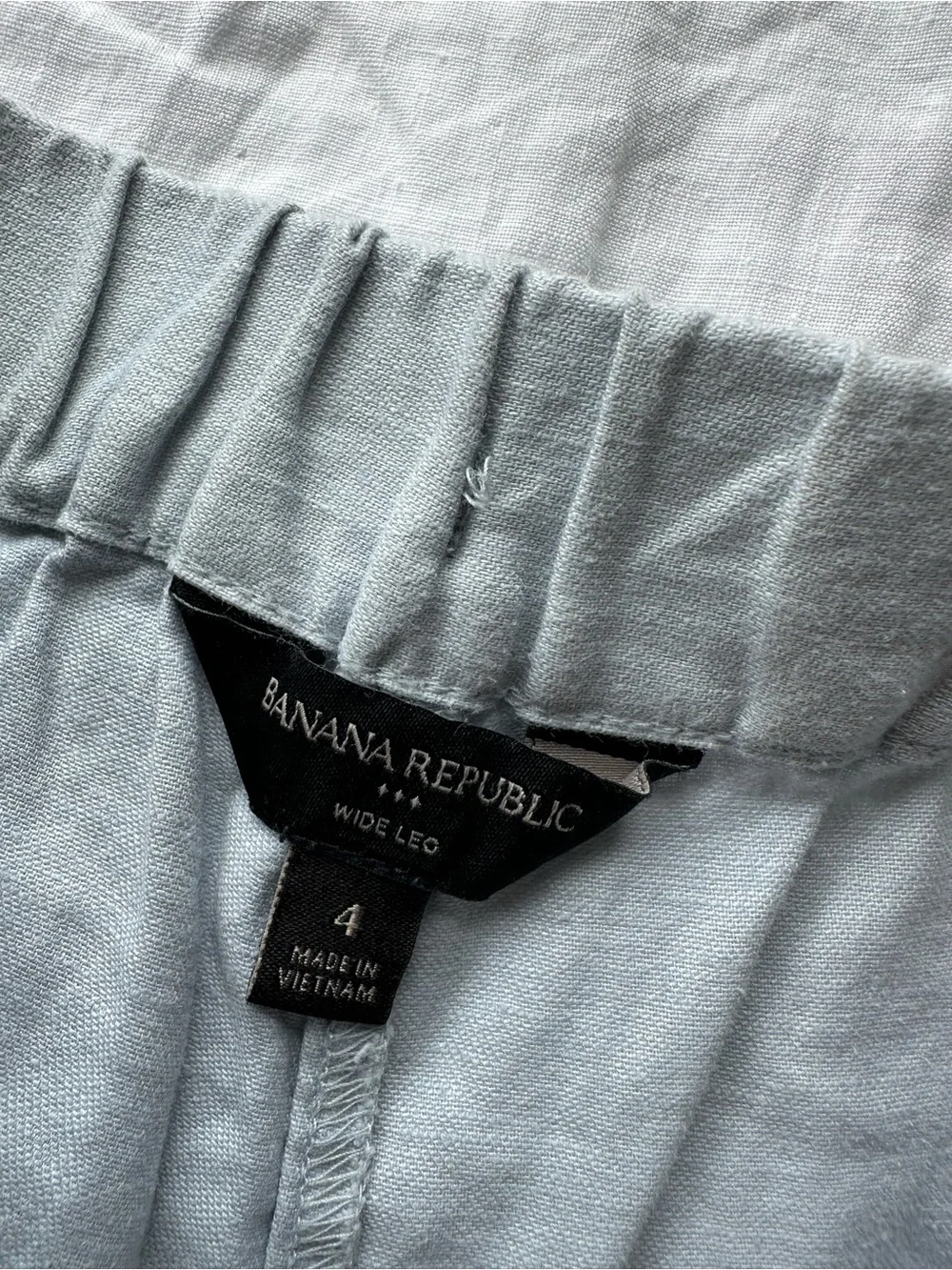 Banana Republic Light Blue Wide-Leg Pants